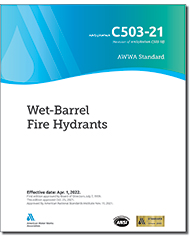 AWWA C503-21 (Print+PDF) Wet-Barrel Fire Hydrants
